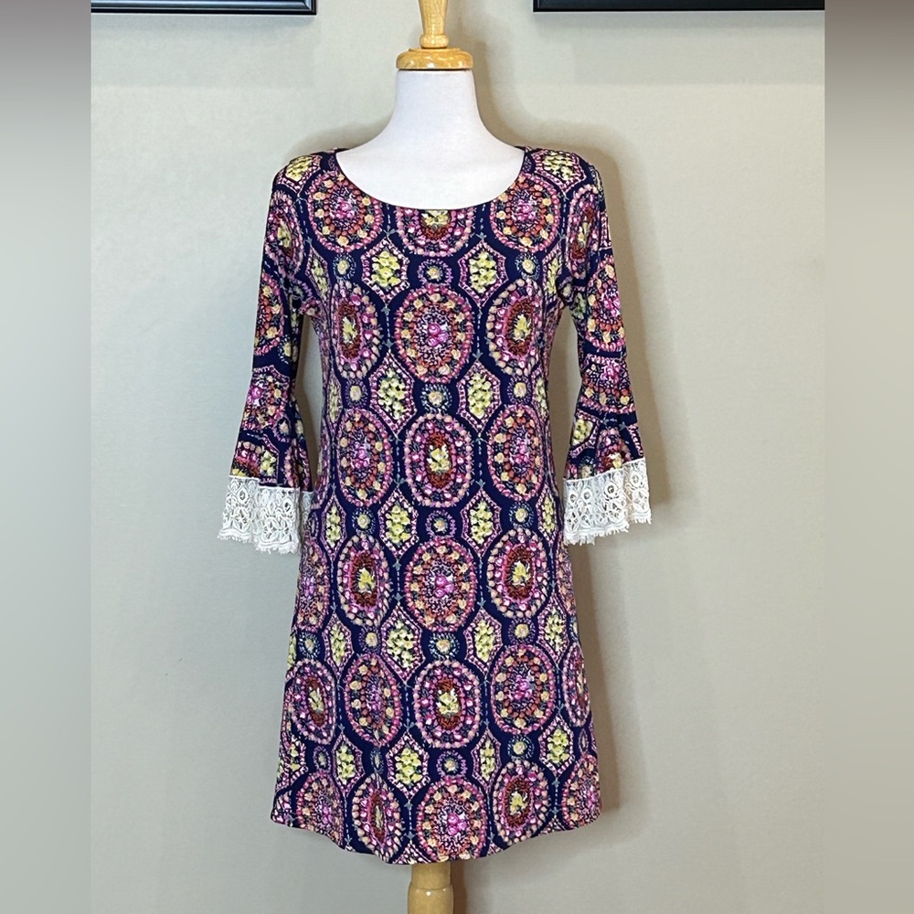 Judith March | Size Small Floral and Lace Boho Dress - Picture 1 of 7